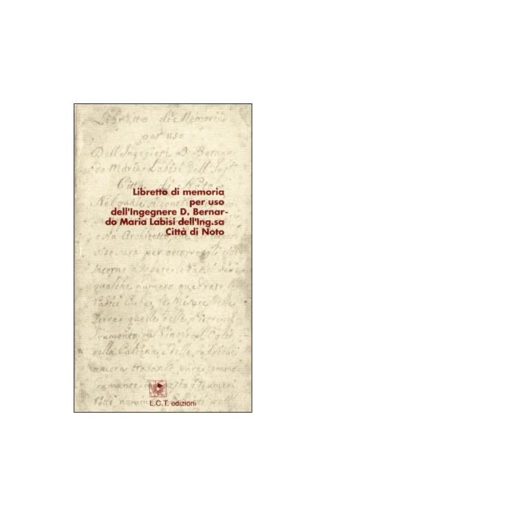 Libretto di memoria Città di Noto